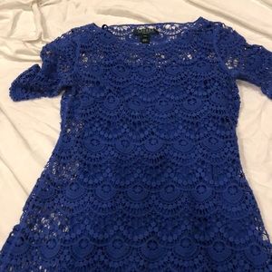 Royal blue Ralph Lauren lace dress